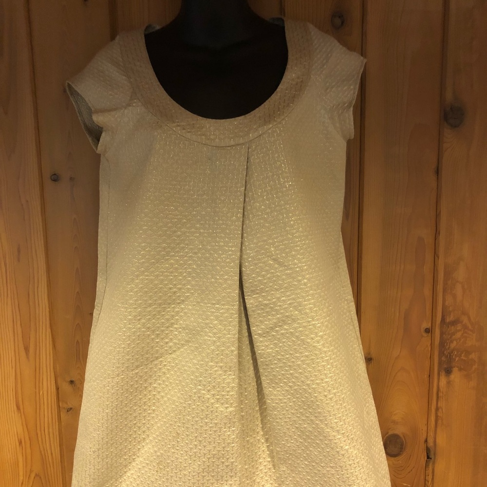 Diane von Furstenberg gold dress